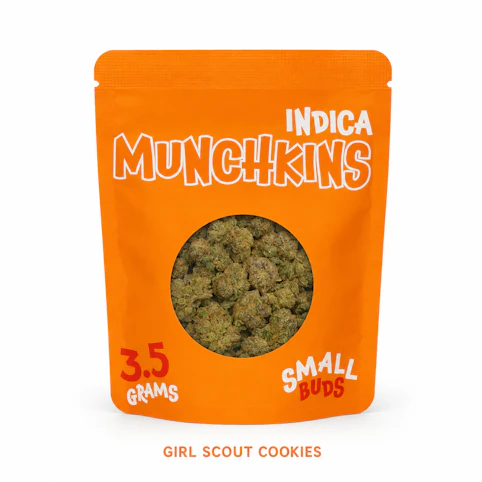 Munchkins - Girl Scout Cookies – Indica – 24.68% THC | 3.5g Small Buds Flower | Munchkins -T3