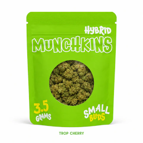 Munchkins - Trop Cherry – Hybrid – 28.38% THC | 3.5g Small Buds Flower | Munchkins -S3