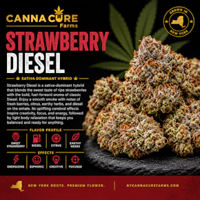 Canna Cure | 0.7g Mylar Dime Bag | Strawberry Diesel