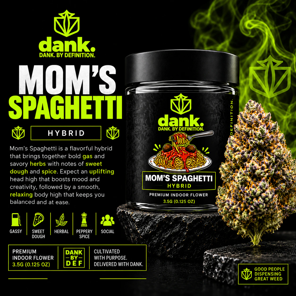 DANK - Dank | 3.5g Jar | Mom's Spaghetti Main Image