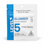 Slumber – Indica - 10.90mg THC | 2 Tablets – Rest and Relaxation | LEVEL  -PP6 BACK
