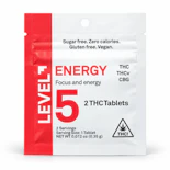 Energy – Sativa -12.28mg THC | 2 Tablets – Focus and Energy | LEVEL  -OO4 MID 2