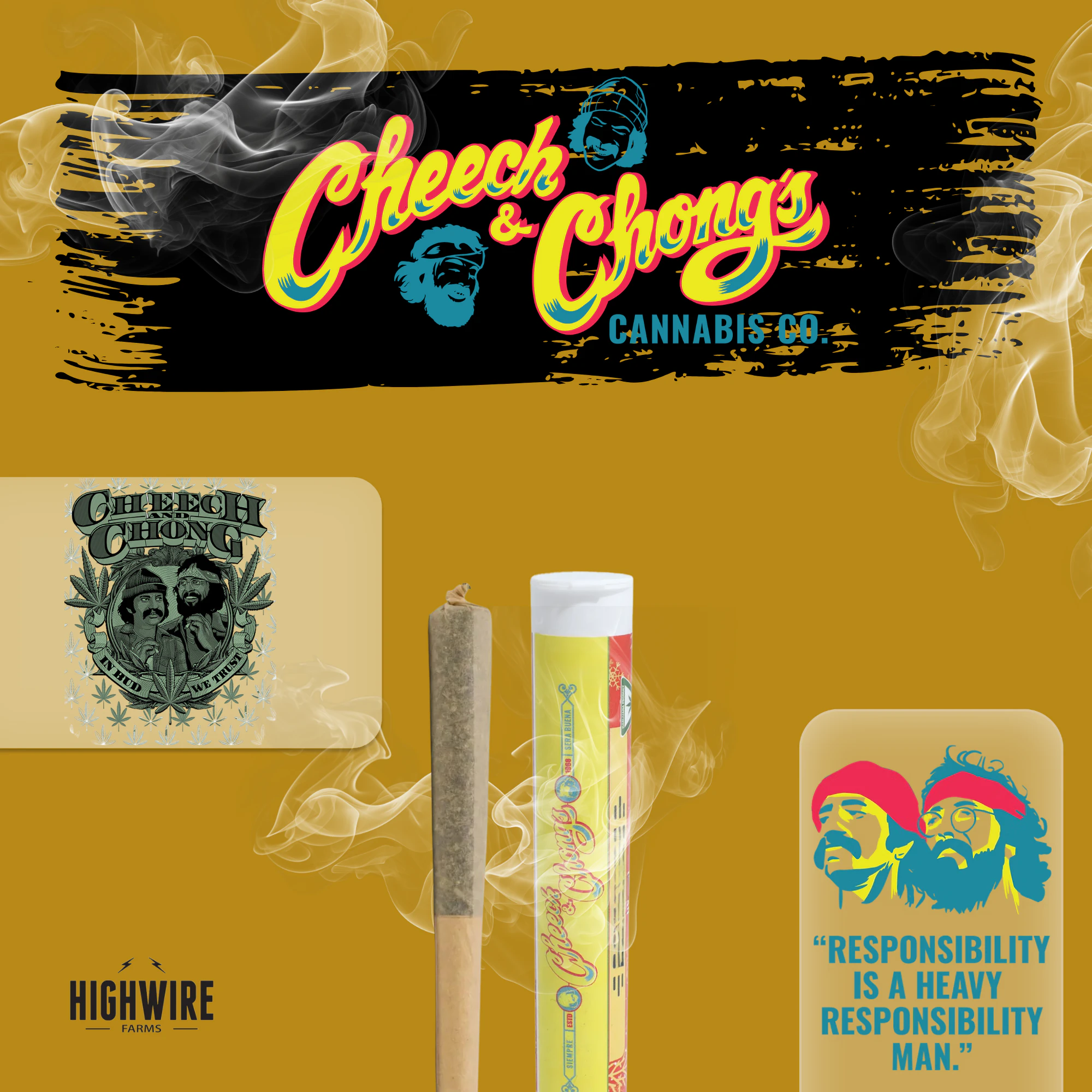 Cheech & Chong's - Cheech & Chong Apple Fritter Injected Preroll 1.2g Main Image