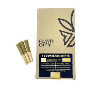 FLWR CITY COLLECTIVE - FLWR City - Cheetah Fat - 7pk Dog Walkers Joints - .35g - Preroll