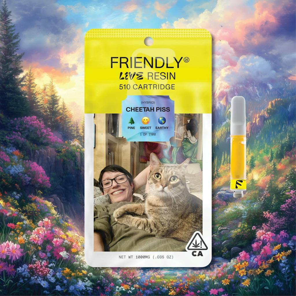 Friendly Brand Cheetah Piss Live Resin Cartridge 1.0g