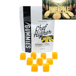  Pineapple Gummies 100 mg | Chef for Higher | Edible