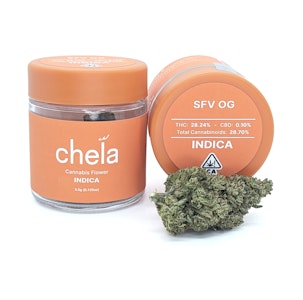 Chela Light - SFV OG | 3.5g Jar | Chela Light