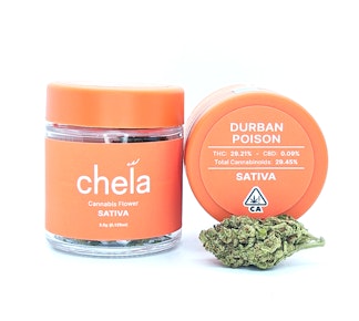 Durban Poison | 3.5g Jar | Chela Light