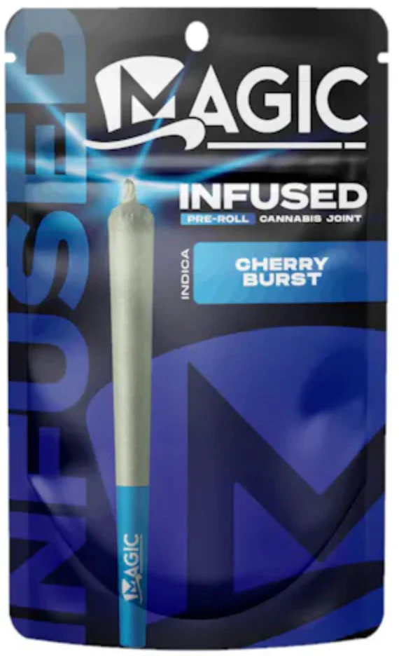Magic -  Magic- Infused Pre Roll- Cherry Burst-Indica-1.2g-43.41% THC Main Image