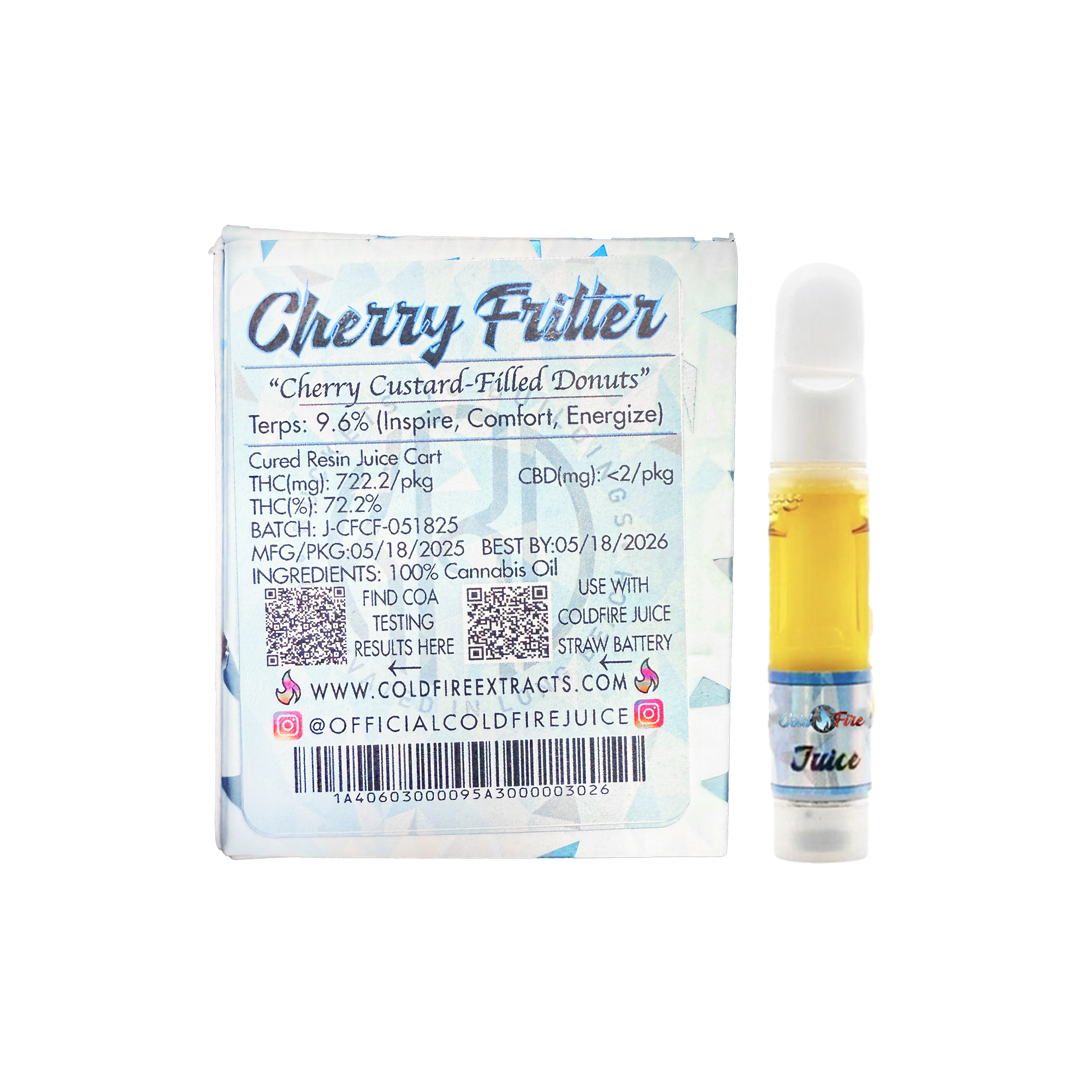 ColdFire x KRD Cherry Fritter Cured Juice Cart 1.0g