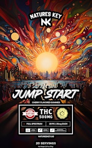 Nature's Key - Cherry Jumpstart  (500mg) Nano Gummies (S)