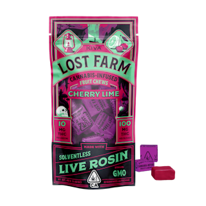 LOST FARM - Cherry Lime (GMO) (H) | Lost Farms Chews 100mg | Lost Farm
