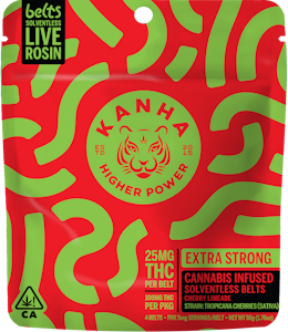 KANHA - Solventless Live Rosin Cherry Limeade Belts 100mg - Kanha