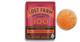 Lost Farm Cherry Mango Live Rosin Gummy Single 100mg