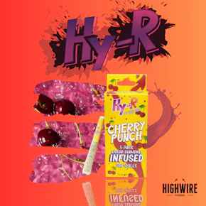 HY-R Cherry Punch Liquid Diamond Infused Preroll Pack (5x.6g)