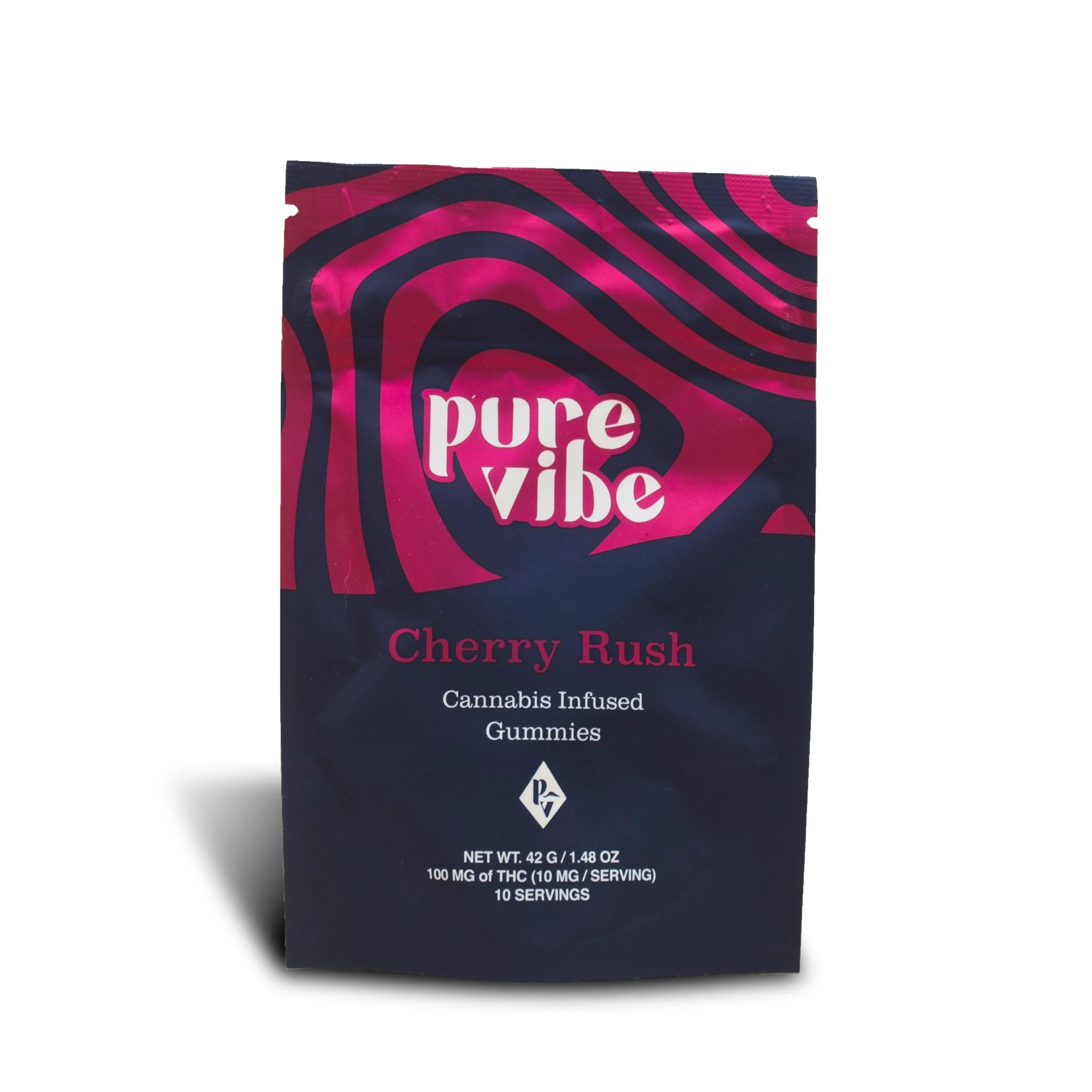 Pure Vibe - Cherry Rush | Gummies | 100mg/10 Pieces | Pure Vibe Main Image