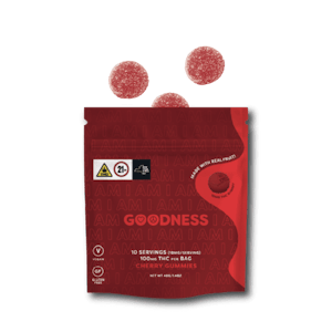 GOODNESS - Goodness | Cherry Gummies 100MG THC per bag (10 mg/serving)