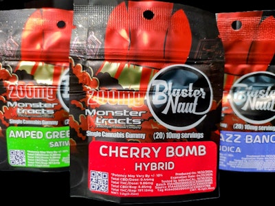 MONSTER XTRACTS - CHERRY BOMB - 200MG BLASTERNAUT - MONSTER X