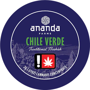 Ananda Farms - Chile Verde Hash Concentrate | 2g (Cured Traditional Hash)