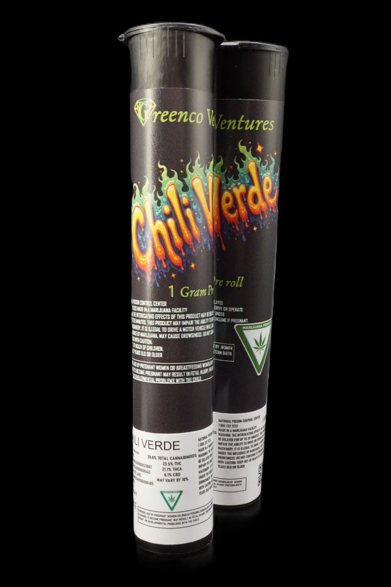 Greenco Ventures LLC - Chili Verde 1g Pre Roll Main Image