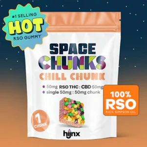 HIJNX - RSO 1pc 1:1 THC:CBD Chill Chunk - 50mg
