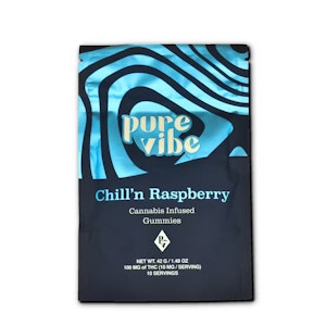 Pure Vibe - Chill'n Raspberry | Gummies | 100mg/10 Pieces | Pure Vibe