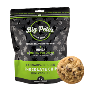 BIG PETE'S TREATS - Chocolate Chip Indica (I) | 10mg Cookies 10pk 100mg | Big Pete's Treats