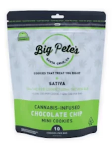 Big Pete's - Chocolate Chip Sativa 100mg 10 Pack Cookies - Big Pete's 