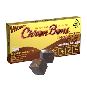 Highatus - Chocolate Fudge (Mountain Walker) (I) | 10mg 10pk Rosin Chocolates | Highatus