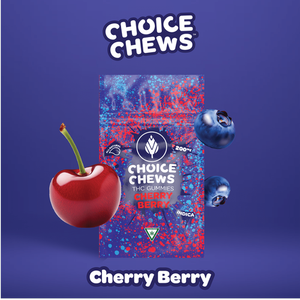 Choice Chews - Choice Chews - Cherry Berry Gummies (Indica) - 100mg
