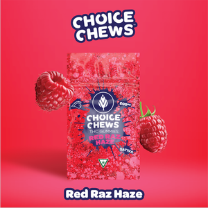 Choice Chews - Choice Chews - Red Raz Haze (Sativa) - 100mg