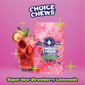 Choice Chews - Super Sour Strawberry Lemonade Gummies (Indica) - 100mg
