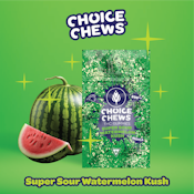 Choice Chews - Super Sour Watermelon Kush Gummies (Indica) - 100mg