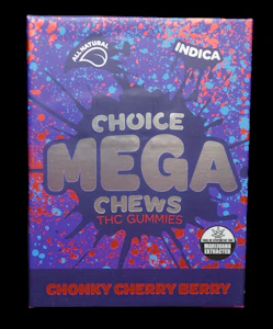 CHOICE LABS - Choice - 200mg Mega Chew (2pk) - Chonky Cherry Berry (Indica)