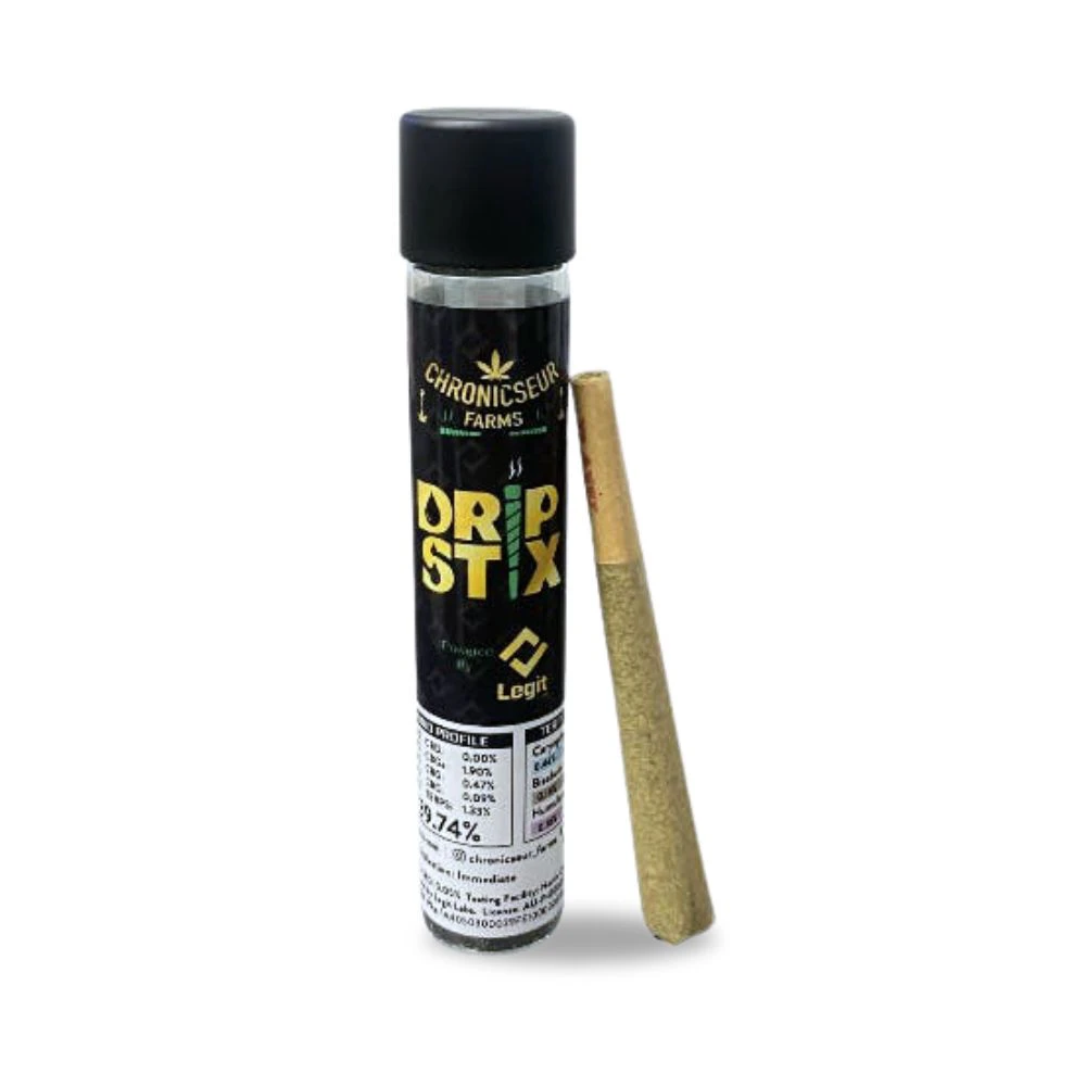 CHRONICSEUR FARMS - Garlic Cookies Drip Stix 1.3g Live Resin Infused Preroll - Chronicseur Farms Main Image