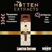 Mitten Extracts Disposable Churroz Distillate + Live Resin Terps 1g