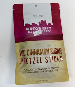 MOTORCITY CANNABITES - Motor City Cannabites | Cinnamon Sugar Pretzel Sticks | 100mg