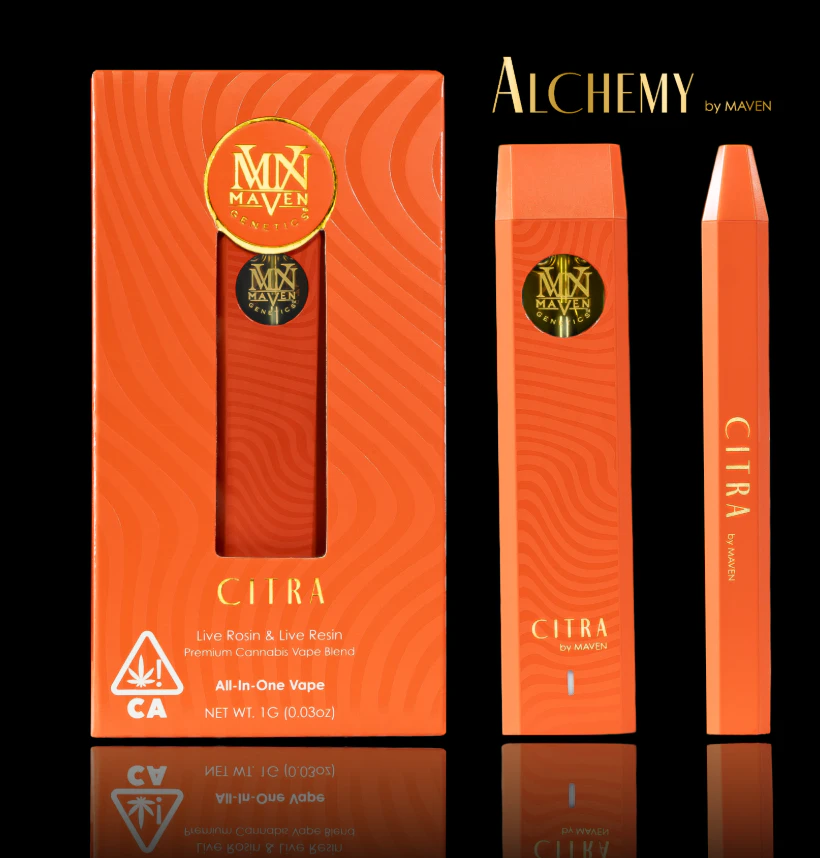 Marijuana Maven - Maven - CITRA - Alchemy - 1g Live Resin/Live Rosin All-In-One Vape Main Image