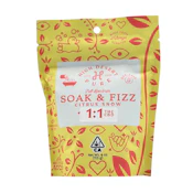 High Desert Pure - Bath Salt - Citrus Snow Soak & Fizz 1:1 - THC/CBD - 4oz