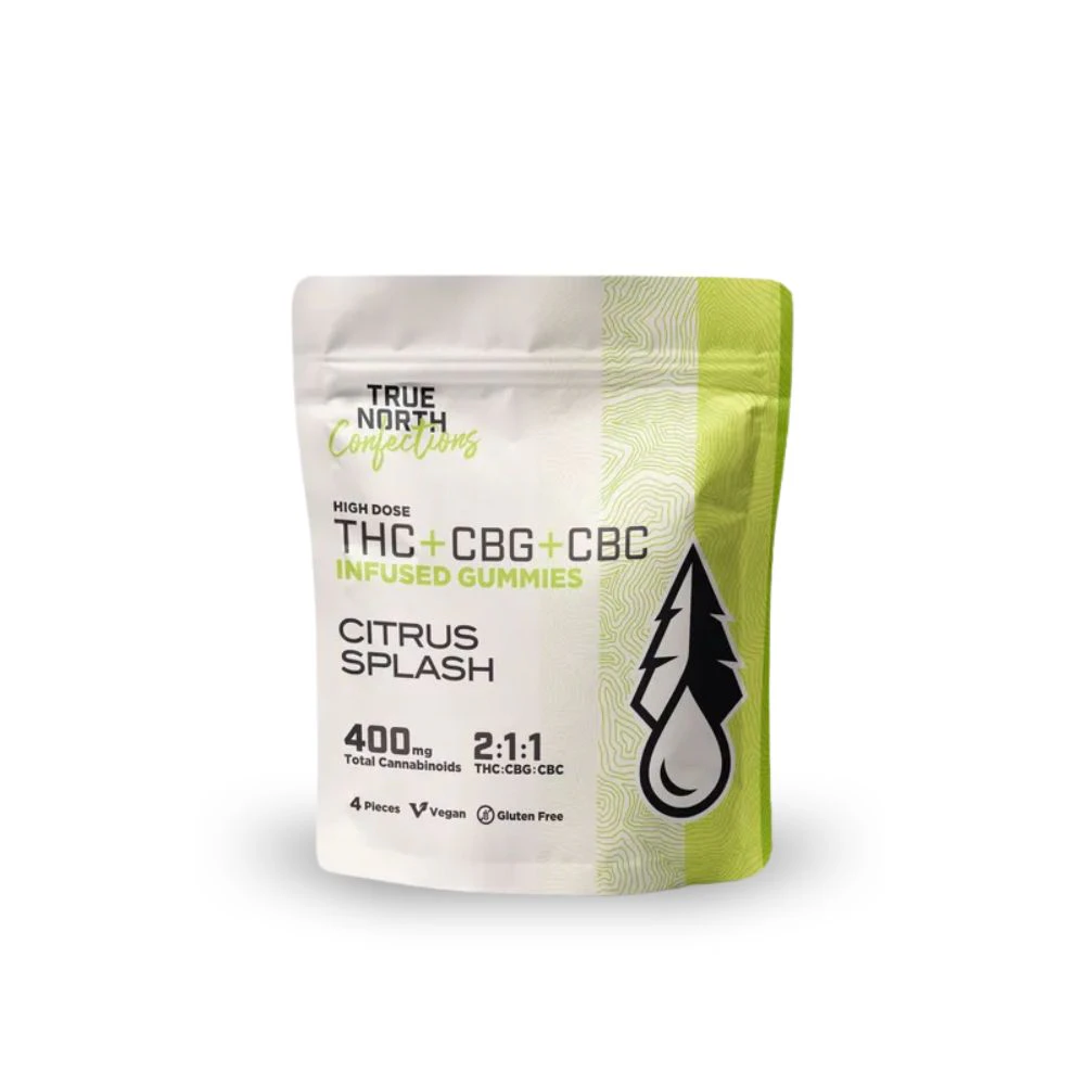 True North Collective MI - Citrus Splash 2:1:1 THC:CBG:CBC 200mg Gummies (5x40mg) - TRUE NORTH COLLECTIVE Main Image