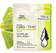 True North- Citrus Splash 1:1 THC/CBG Gummies