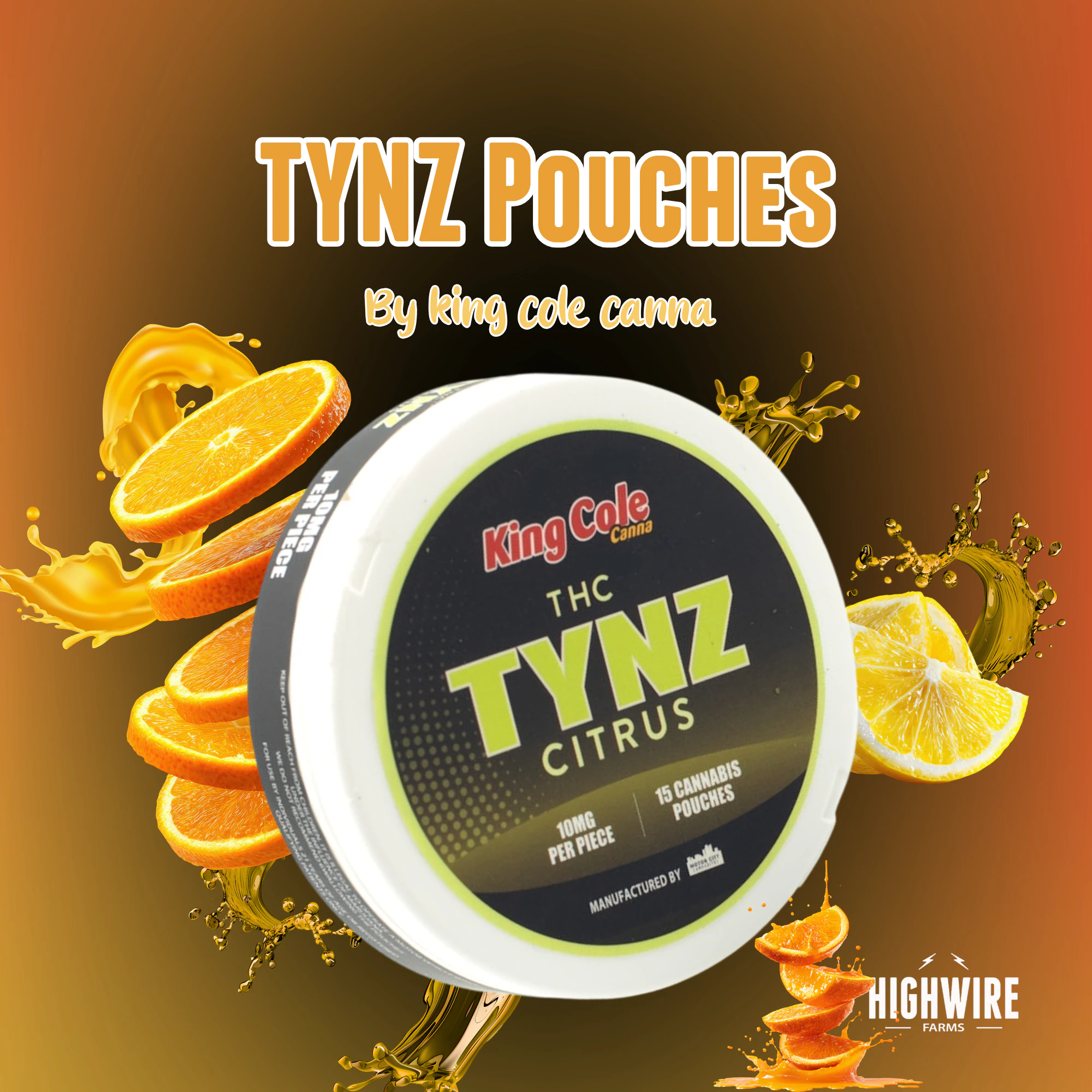 King Cole - King Cole TYNZ Citrus Pouches 150mg (15x10mg) Main Image