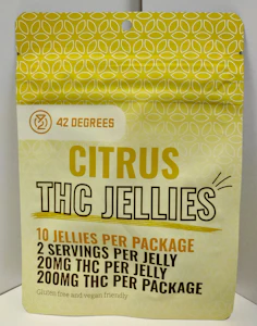 42 Degrees Processing - Jellies-10x20mg-42D-Citrus