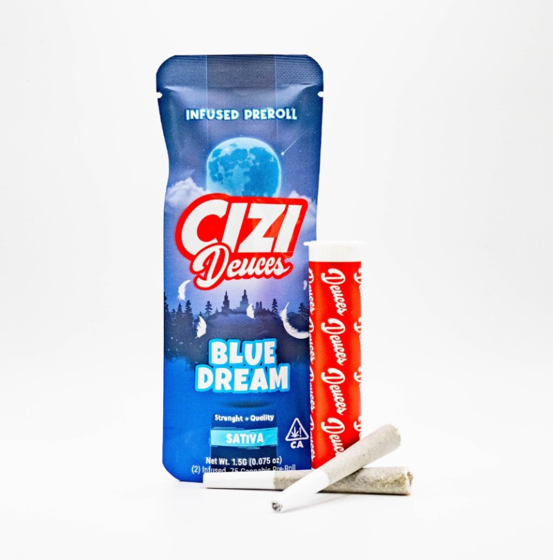 Cizi - Blue Dream Deuces Infused Preroll 2pk 1.5g