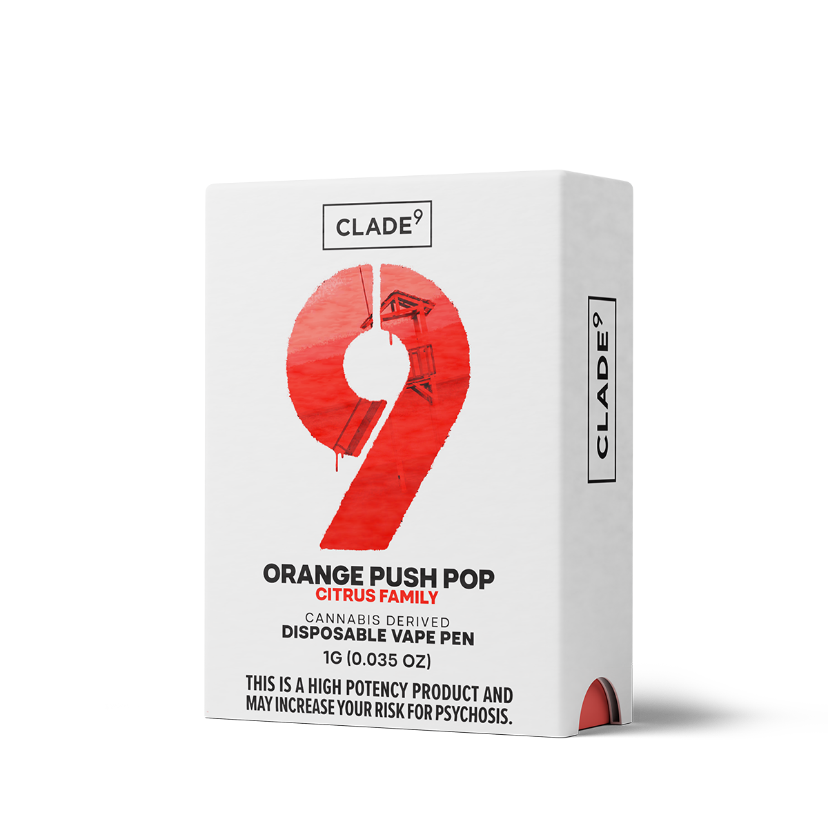 [REC] Clade9 | Orange Push Pop | 1g AIO
