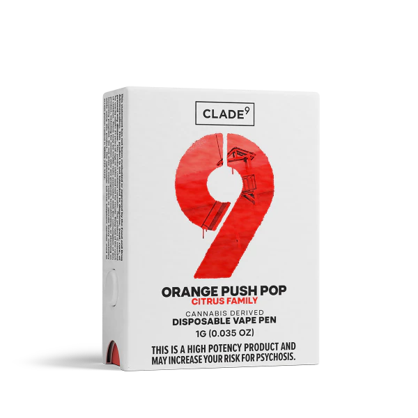Clade9 - Clade9 All-In-One 1g Orange Push Pop Main Image