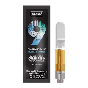 CLADE9 - Clade9 | Diamond Dust | Cured Resin | 1g Cartridge