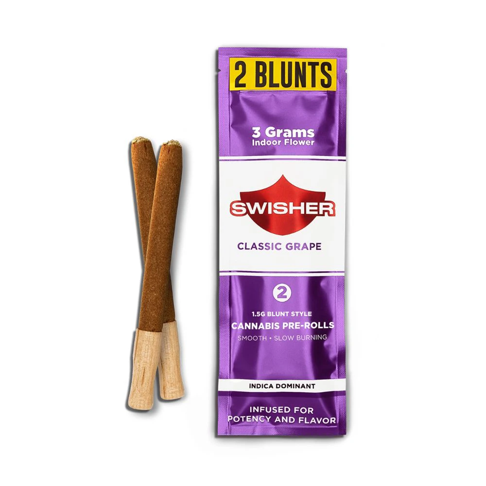 Swisher Blunts - Classic Grape 2pk Infused Blunts (3g total/1.5g each) - SWISHER BLUNTS Main Image