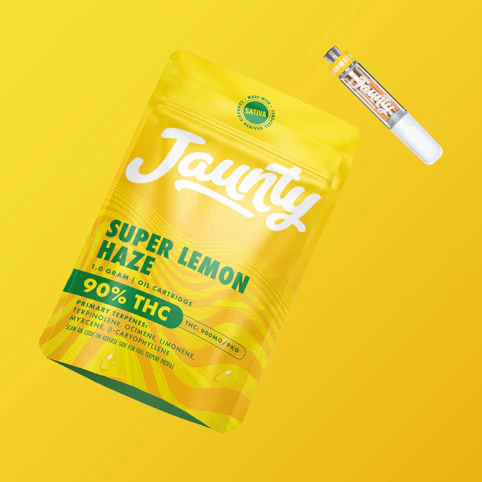 Jaunty - Super Lemon Haze -Sativa- 90% THC | 1G (Vape Cartridge) | Jaunty     -F2  Back