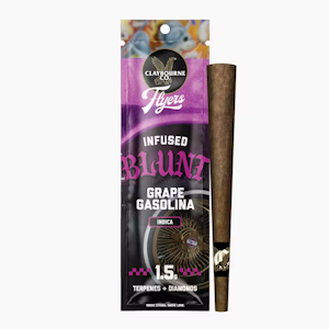 CLAYBOURNE CO. - Claybourne Co. - 1.5g Flyers Infused Blunt - Grape Gasolina